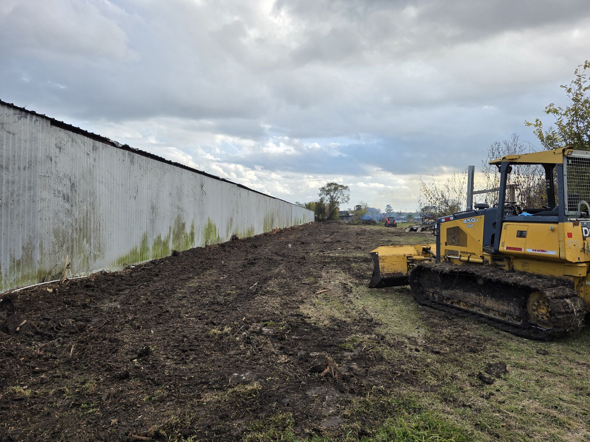 Land clearing in Kingwood, Texas